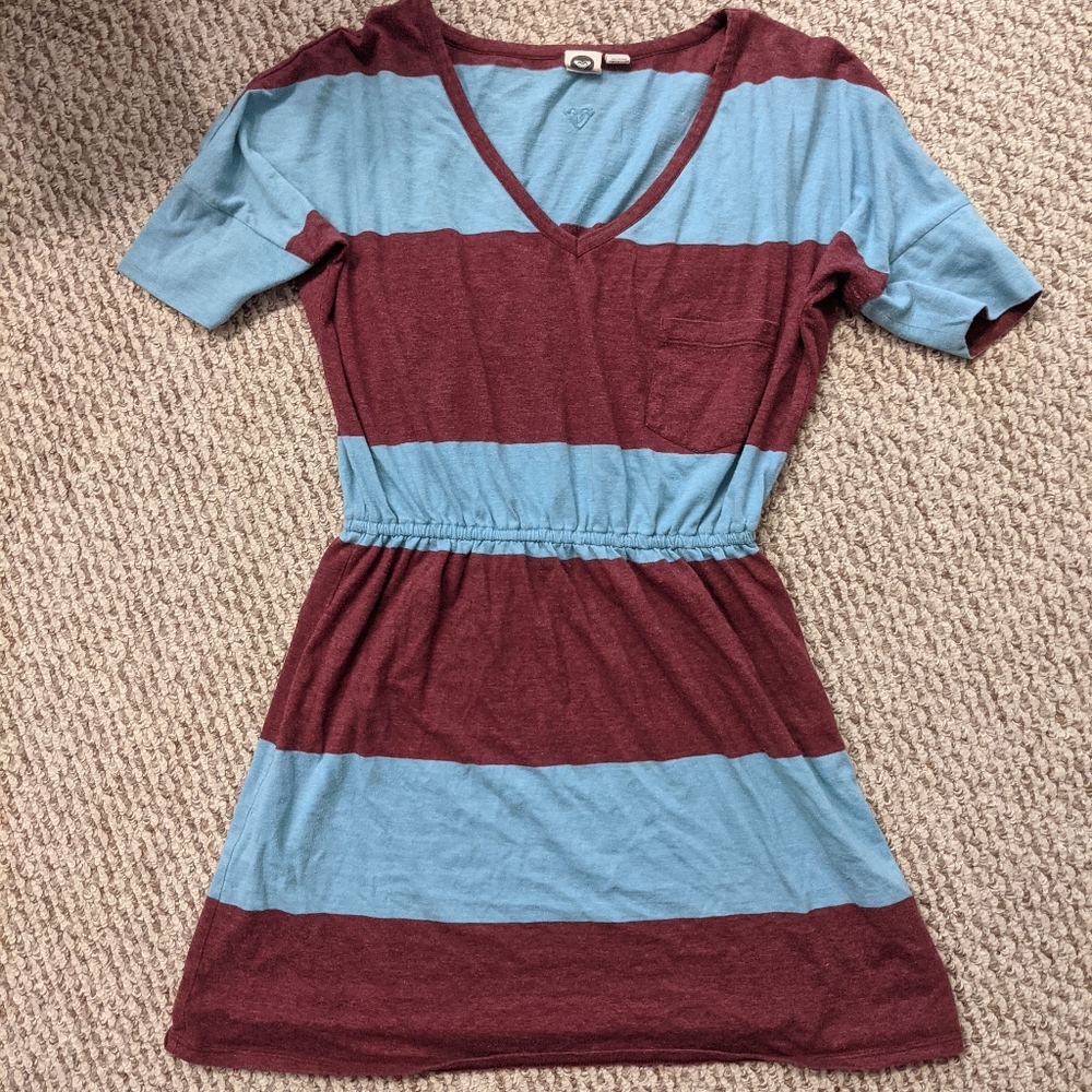 Roxy Sundress Small Maroon and Blue